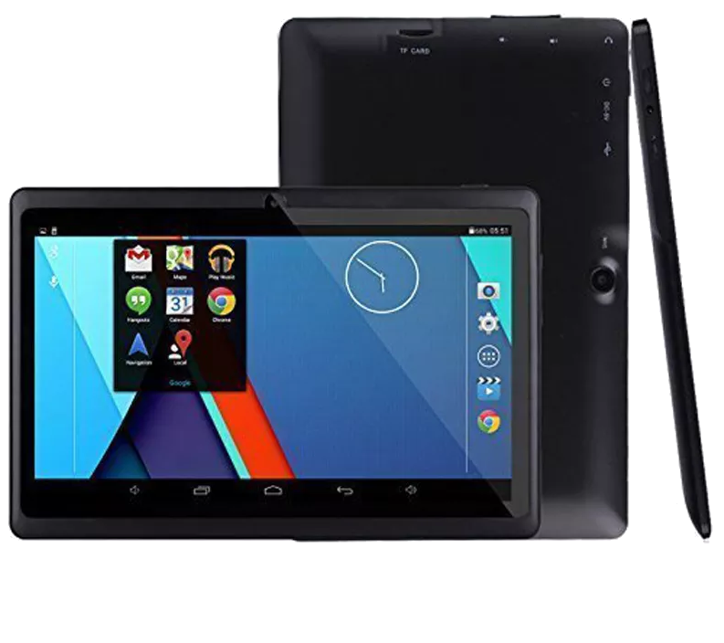 Tablette Tactile Android 4.4 Kitkat 7 Pouces Dual Core Dual Cam Flash Noire 12Go Plastique YONIS