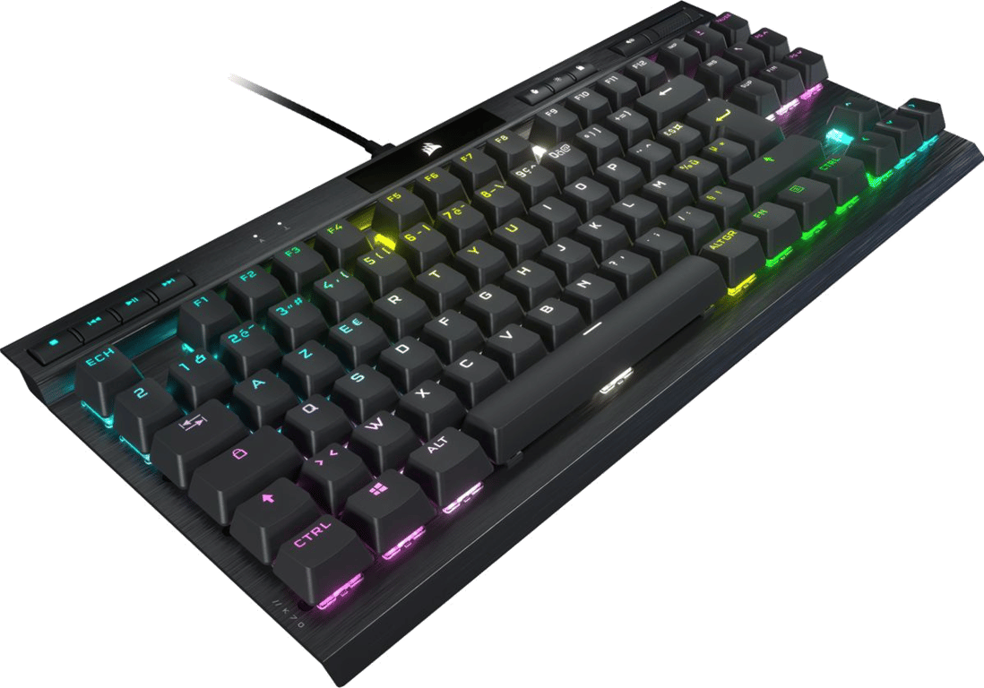 Clavier Gamer mécanique (Cherry MX Red) Corsair K70 TKL Champions RGB (Noir)