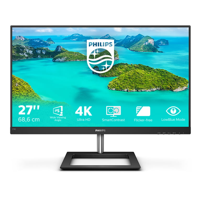 Philips E Line 278E1A/00 écran plat de PC 68,6 cm (27 ) 3840 x 2160 pixels 4K Ultra HD IPS Noir - Neuf