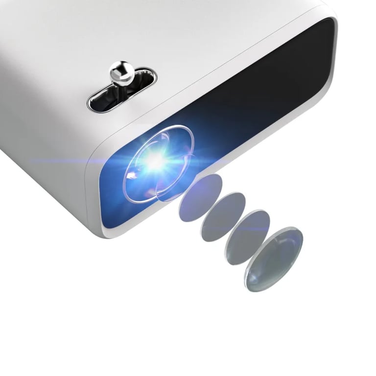 Proyector Wanbo Mini Pro 250 Lúmenes HD HDMI Blanco - vue 4