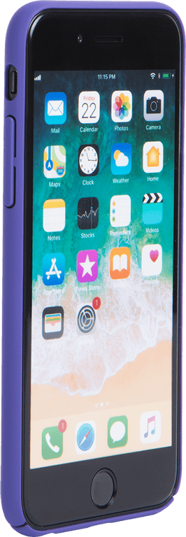 Coque rigide ultra violette Colorblock pour iPhone SE (2020)/8/7/6S/6