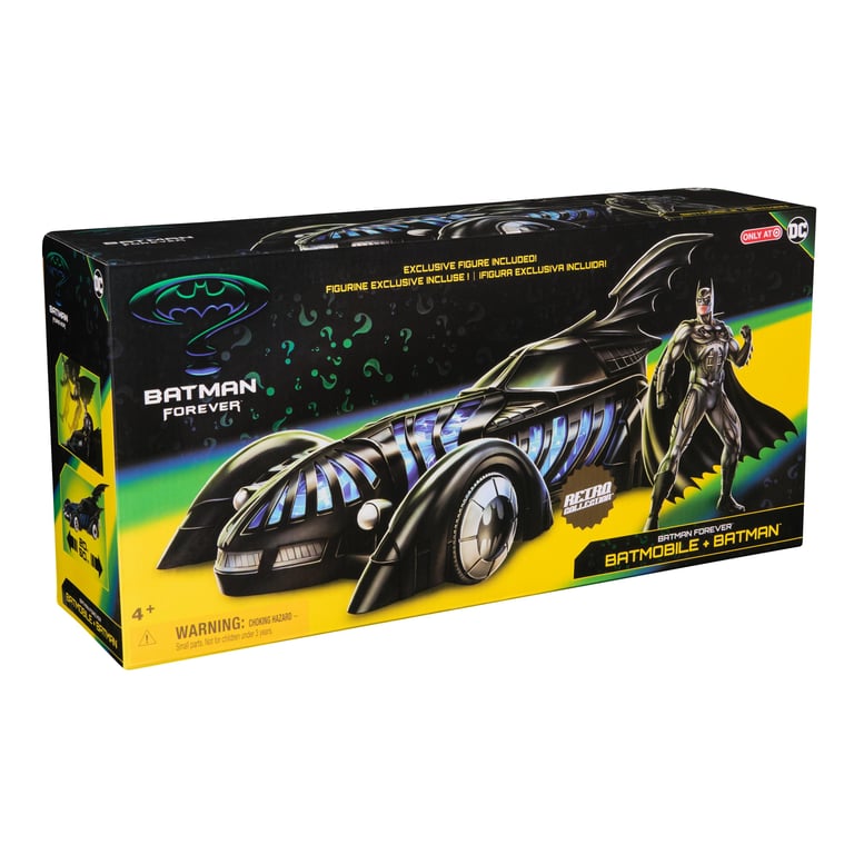 SPIN MASTER PACK BATMOBILE + FIGURINE BATMAN FOREVER DC Retro Collection - vue 9