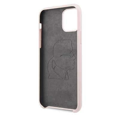 Funda Karl Lagerfeld para iPhone 11 Pro rosa claro Silicona Iconic