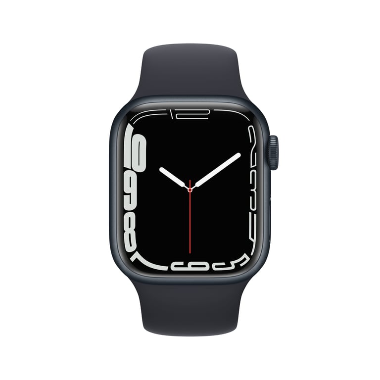 Watch Series 7 (GPS + Cellular) Boîtier en Aluminium Minuit de 41 mm, Bracelet Sport Minuit