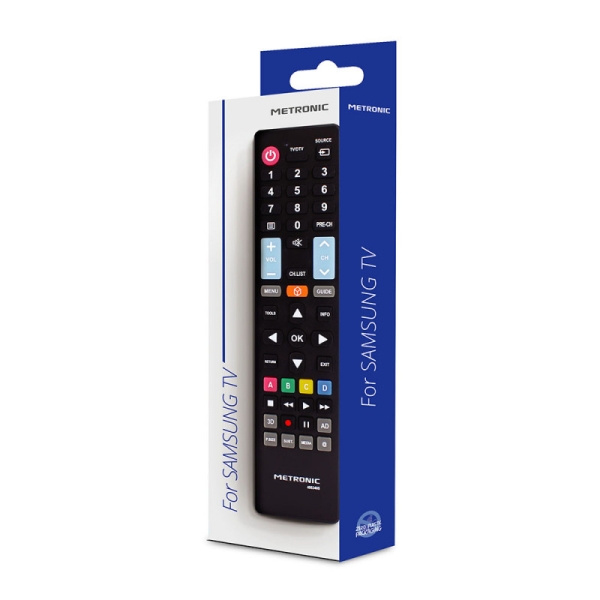 Télécommande Metronic compatible avec les téléviseurs Samsung - Noir - Neuf