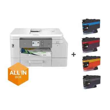 Impresora multifunción BROTHER All in Box MFCJ4540DWXLRE1 - Chorro de tinta A4 4 en 1 - Color - Wi-Fi - Cartuchos incluidos