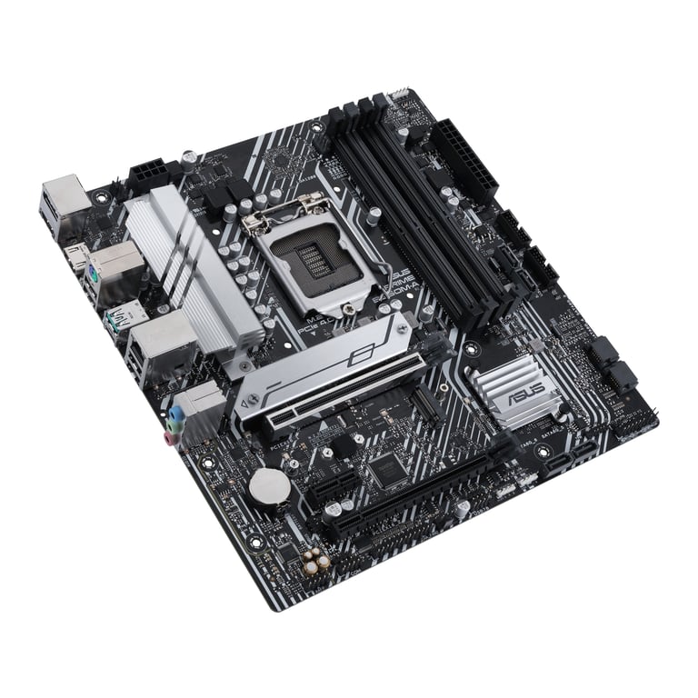 ASUS PRIME B560M A Carte mère micro ATX Socket LGA1200 B560 Chipset USB 3.2 Gen 2 USB 3.2 Gen 1 USB C Gen2 Gigabit LAN carte graphique embarquée unité centrale requise audio... - vue 3