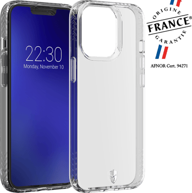 Coque renforcée iPhone 13 Pro PULSE Origine France Garantie 3m Transparente + Garantie à vie - Origine France Garantie Force Case