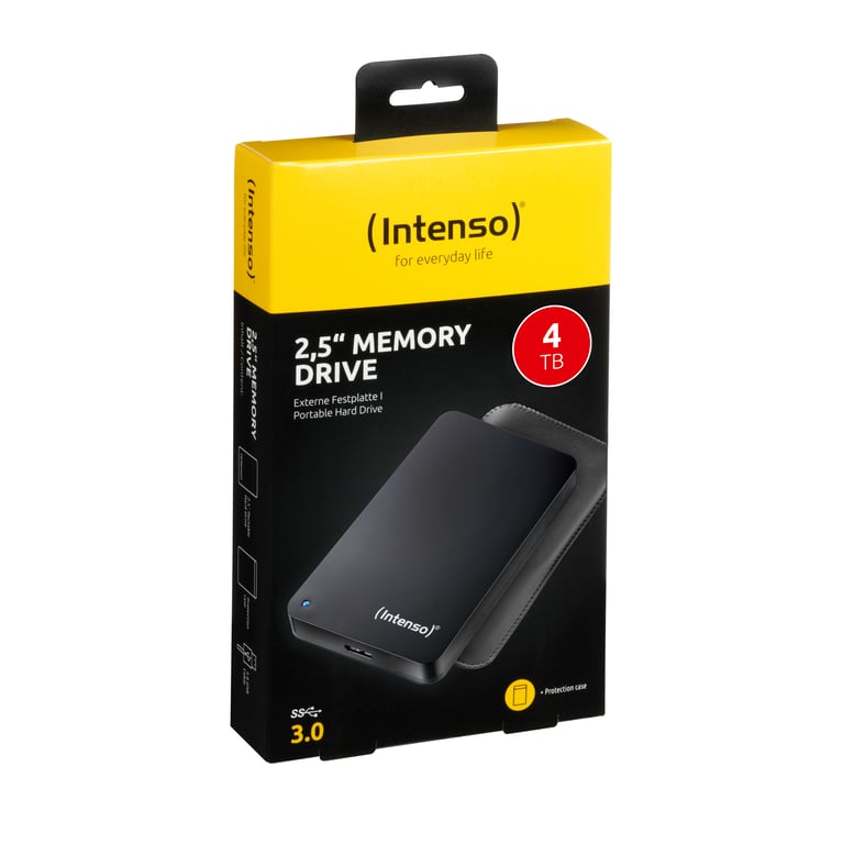 Intenso Memory Drive disque dur externe 4 To 5400 trmin 2.5 USB Type A 2.03.2 Gen 1 3.1 Gen 1 Neuf - vue 3