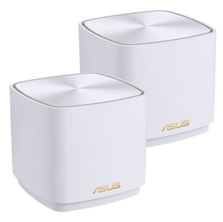 ASUS ZenWiFi XD4 Plus AX1800 2 Pack Bi-bande (2,4 GHz / 5 GHz) Wi-Fi 6 (802.11ax) Blanc Interne - Neuf