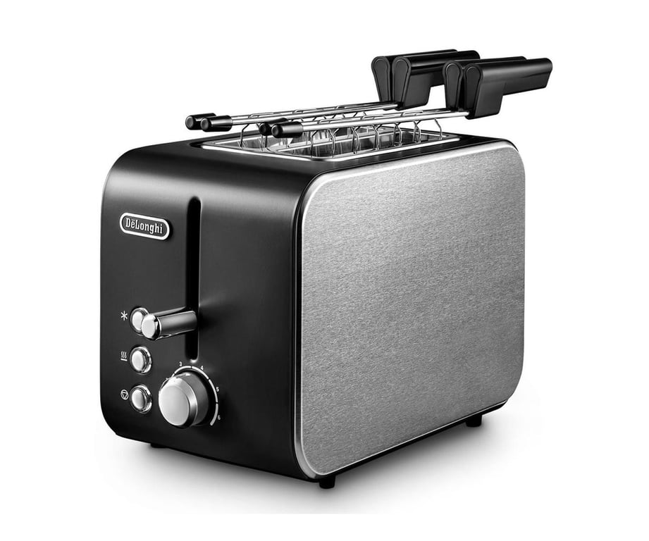 Grille-Pain DeLonghi CTX2203.BK – 2 Fentes, 550 W, Décongélation - vue 2