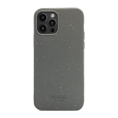 Carcasa antibacteriana vegana orgánica 100% cero residuos para Apple iPhone 12/12 Pro, gris lava