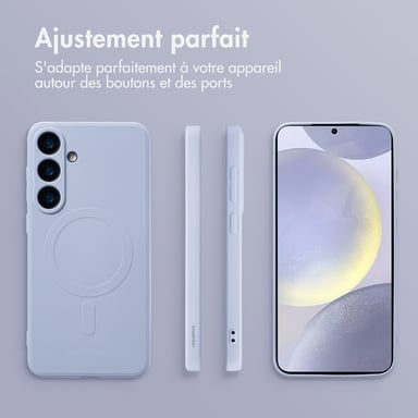 imoshion Coque Couleur avec MagSafe pour Samsung Galaxy S25 Plus - Lila