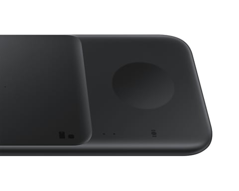 Samsung EP-P4300TBEGEU cargador de dispositivos móviles Auriculares, Smartphone, Smartwatch Negro Carga inalámbrica Carga rápida Interior