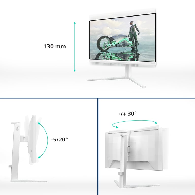 Philips Evnia 24M2N3201A/00 écran plat de PC 60,5 cm (23.8 ) 1920 x 1080 pixels Full HD LCD Blanc - Neuf