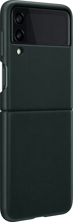 Coque en Cuir pour Samsung G Z Flip 3 Verte Samsung