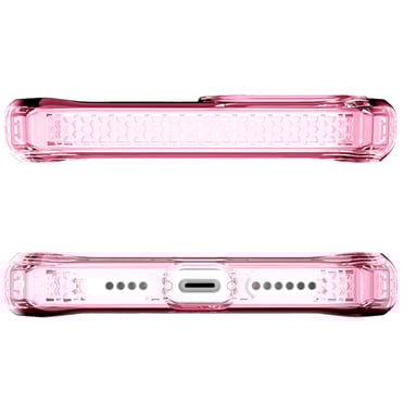 Coque renforcée iPhone 12 Pro Max Spectrum Clear 3m Transparente Rose Clair Itskins