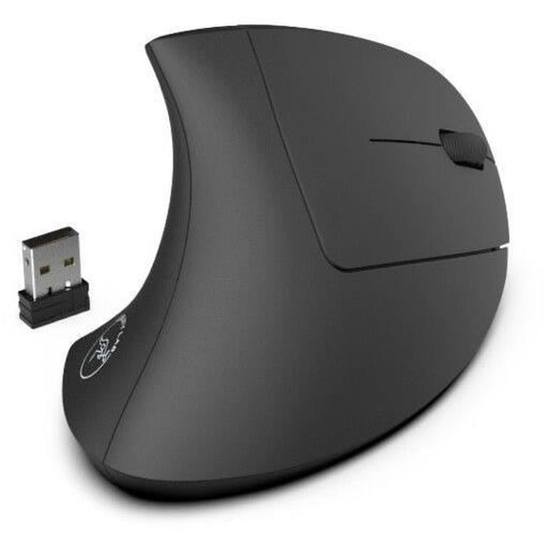 Souris ergonomique verticale sans fil MOBILITY Lab 2.4GHz optique 1600 DPI 6 boutons Nano USB Noir (droitiers) - Neuf