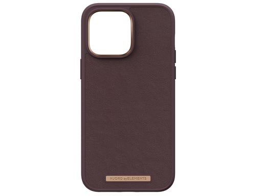 Njord byELEMENTS Genuine Leather coque de protection pour téléphones portables 17 cm (6.7'') Housse Marron Apple (brand) iPhone 14 Pro Max