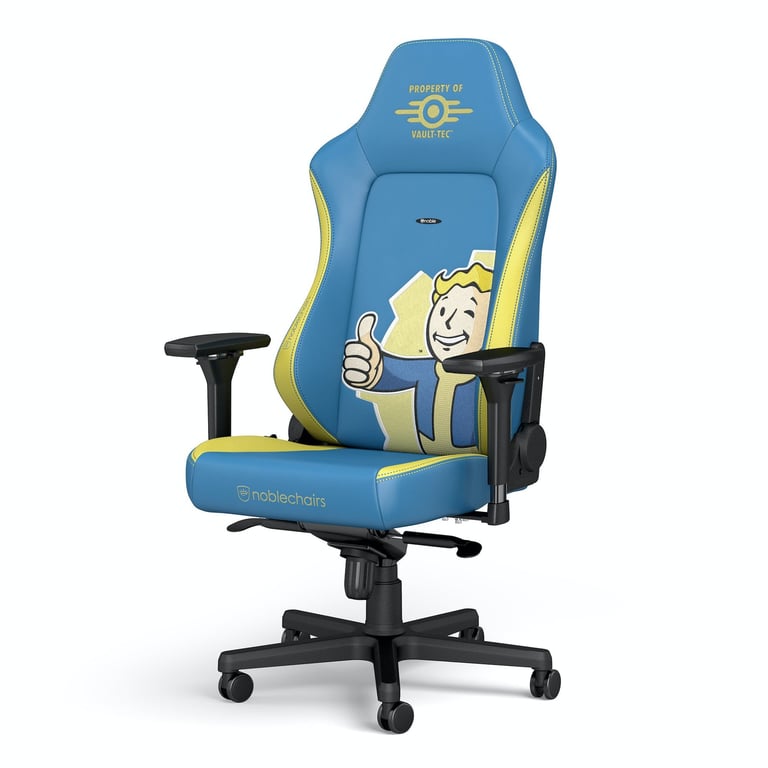 noblechairs NBL HRO PU FVT Siège pour jeu vidéo Siège de jeu sur PC Siège rembourré Jaune Neuf