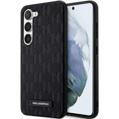 Custodia Karl Lagerfeld Saffiano Mono Logo per Samsung S23+, nera