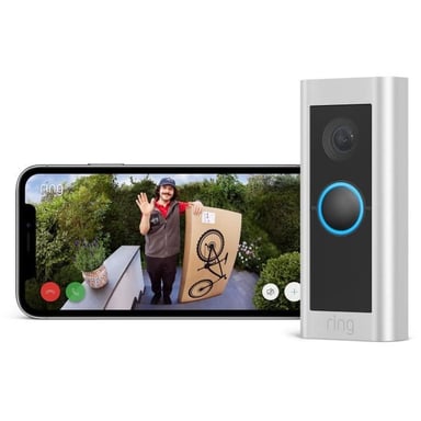 Ring Video Doorbell Pro 2 Hardwired Nickel, Acier satin