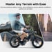 Bicicleta de montaña eléctrica ENGWE M1 de 20'' con neumáticos anchos, batería de 48 V 28,6 Ah, suspensión total, autonomía de hasta 90-170 km, color negro