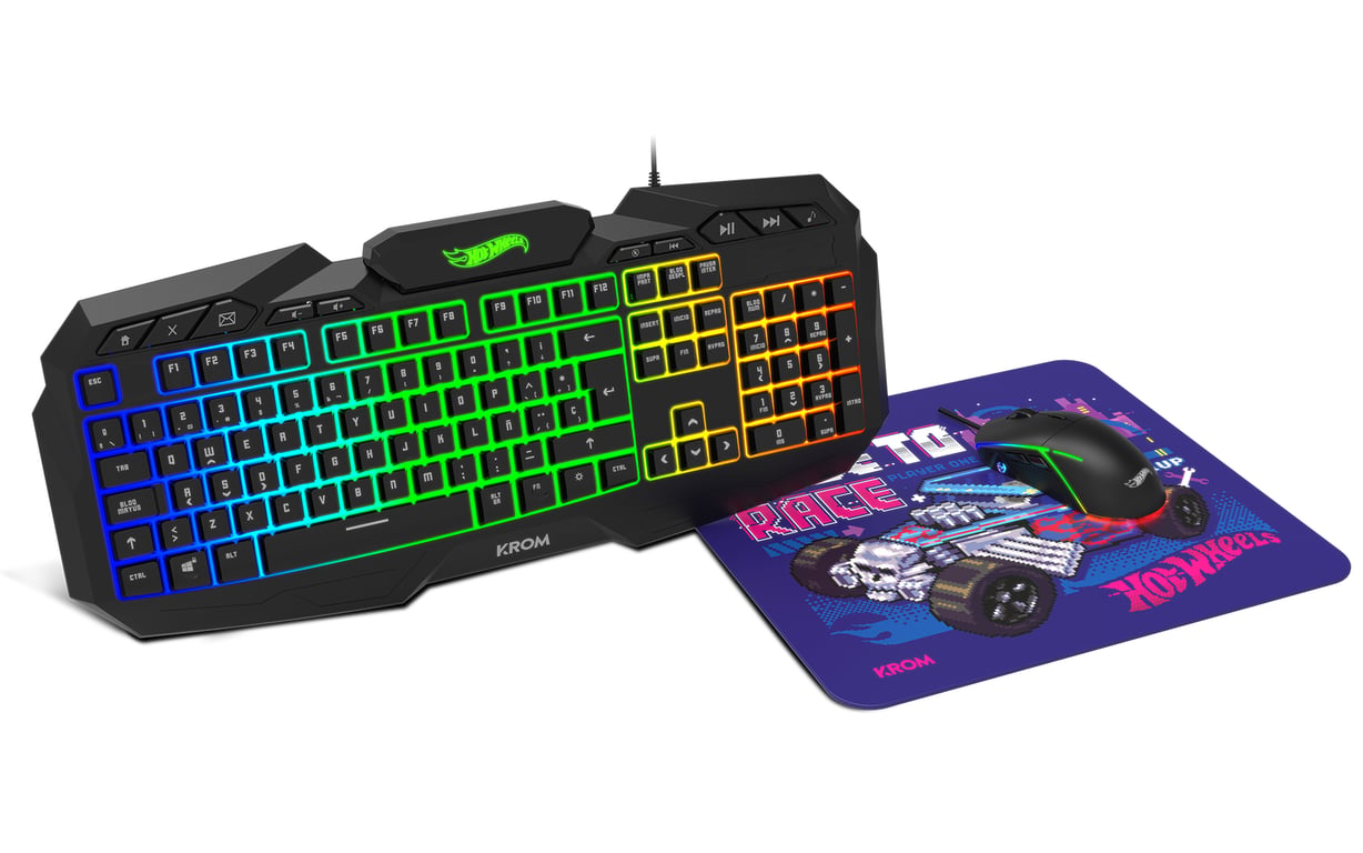 Krom Kustom Clavier Souris Incluse Gaming Usb Qwerty