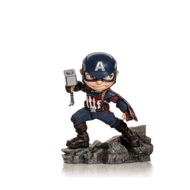 Figurine - IRON STUDIOS - Mini Co. Deluxe - Marvels Avengers : Captain America - PVC - 15 cm