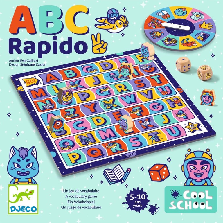 Jeu écriture et lettres Djeco ABC Rapido - vue 2