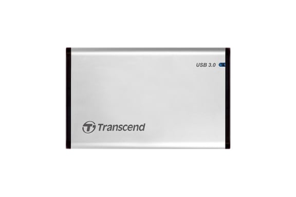 Transcend StoreJet 25S3 Boîtier disque dur/SSD Argent 2.5'' Alimenté par port USB