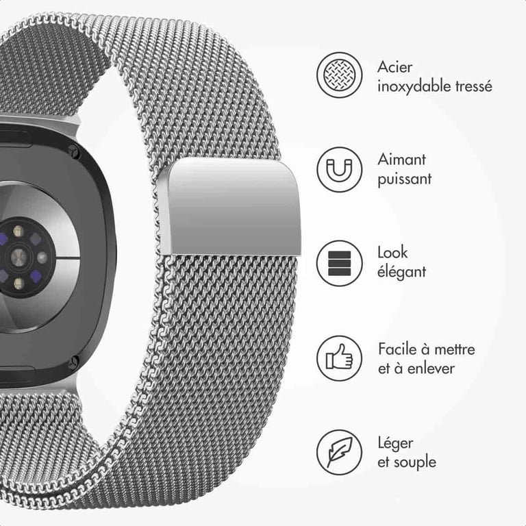 Bracelet Samsung Galaxy Watch 8 44mm Magnétique Milanais - vue 9