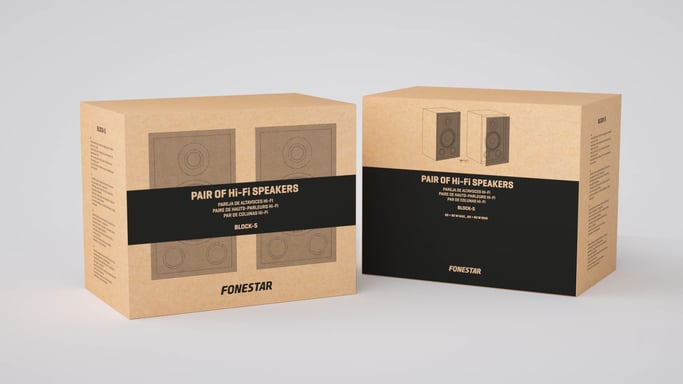 Fonestar BLOCK-5 haut-parleur 2-voies Noir Avec fil 60 W