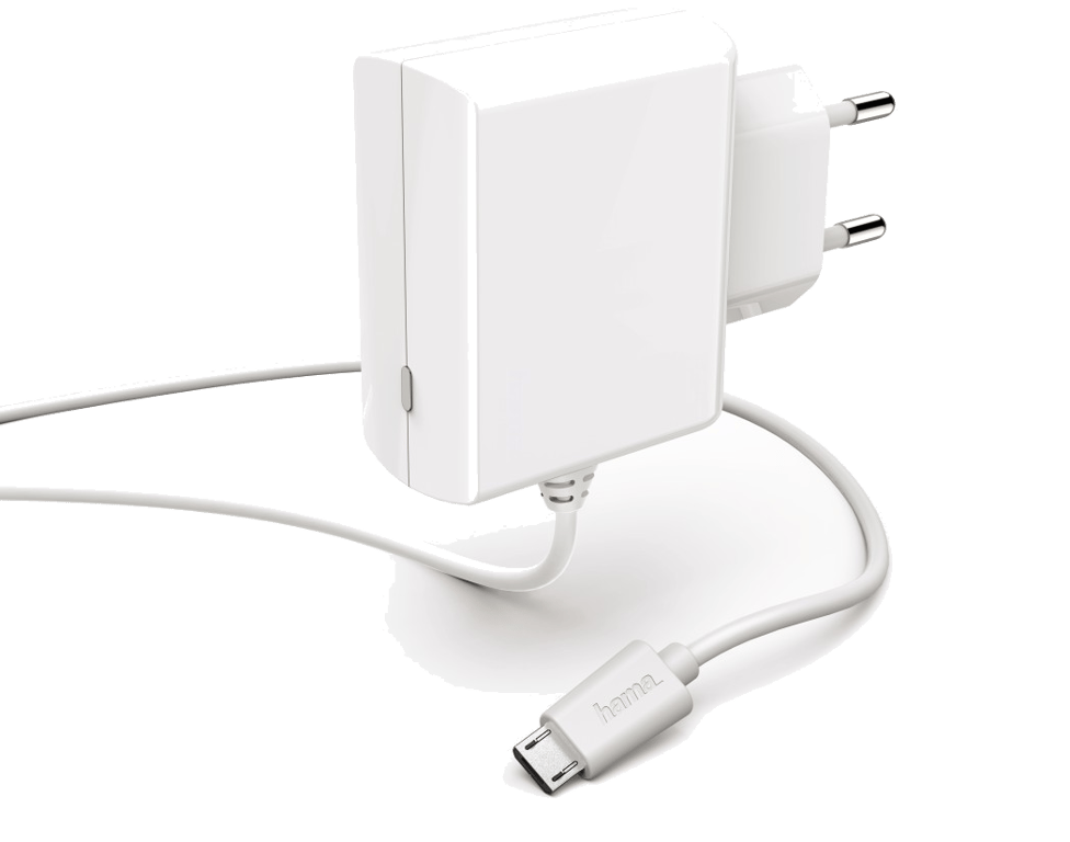 Chargeur micro-USB, 1,2 A, blanc