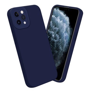 Coque pour Apple iPhone 11 PRO MAX en FLUID BLEU FONCÉ Housse de protection Étui en silicone TPU flexible