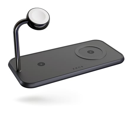 OtterBox Zens Dual + Watch Wireless Charger, Negro