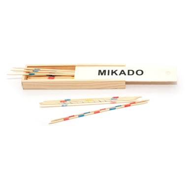 Juego Mikado de Madera con Práctica Caja Jeujura - Ideal para Niños y Adultos