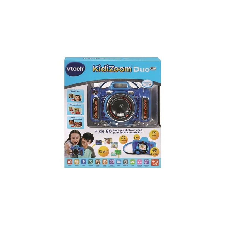 Appareil photo enfant Vtech Kidizoom Duo FX Bleu avec double objectif et  écran couleur - Vtech