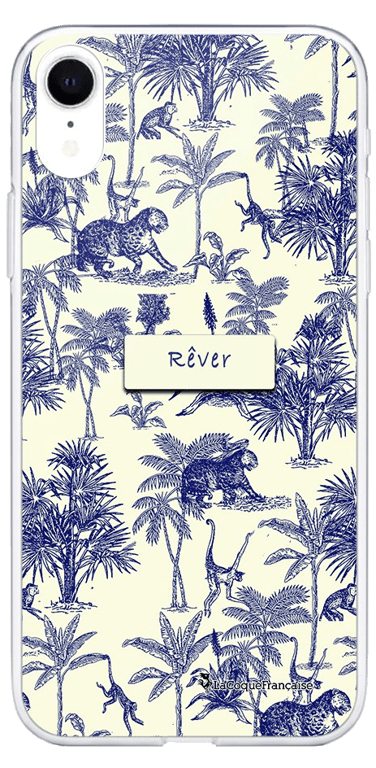 LaCoqueFrançaise Coque Apple iPhone XR silicone transparente Motif Botanic Rêve ultra resistant