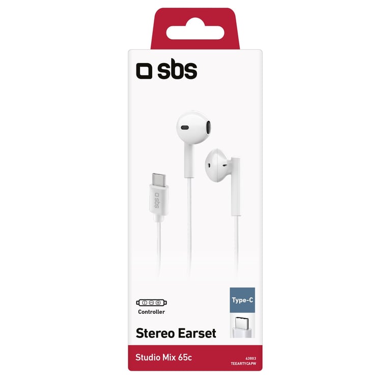 SBS Studio Mix 65c Écouteurs Avec fil Ecouteurs AppelsMusique USB Type C Neuf - vue 4