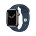 Apple Watch Series 7 OLED 45 mm Numérique Écran tactile 4G Graphite Wifi GPS (satellite), bleu