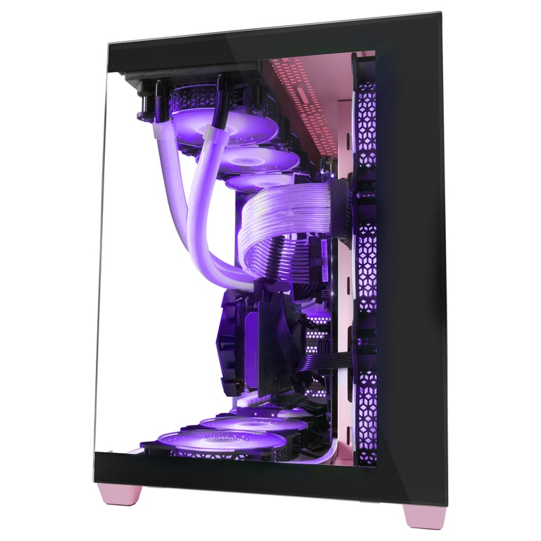Mars Gaming MCV4 Tour Gaming Custom E ATX Fenêtre Verre Trempé Avant et Latérale Sans Cadre Structure Modulaire à - vue 4