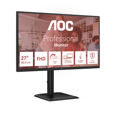 AOC 27E4CV écran plat de PC 68,6 cm (27'') 1920 x 1080 pixels Full HD LED Noir