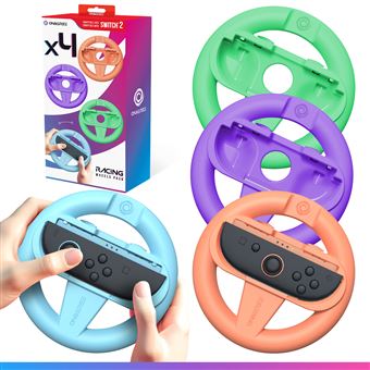 Pack de 4 Volants de Course pour Nintendo Switch 2 Oniverse Accessoires pour Mario Kart Supports Volant - vue 3