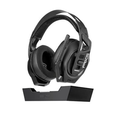 Casque gaming sans fil double connectivité et base de charge Plantronics RIG 900 Max HS Noir pour PS5 Nintendo Switch et PC