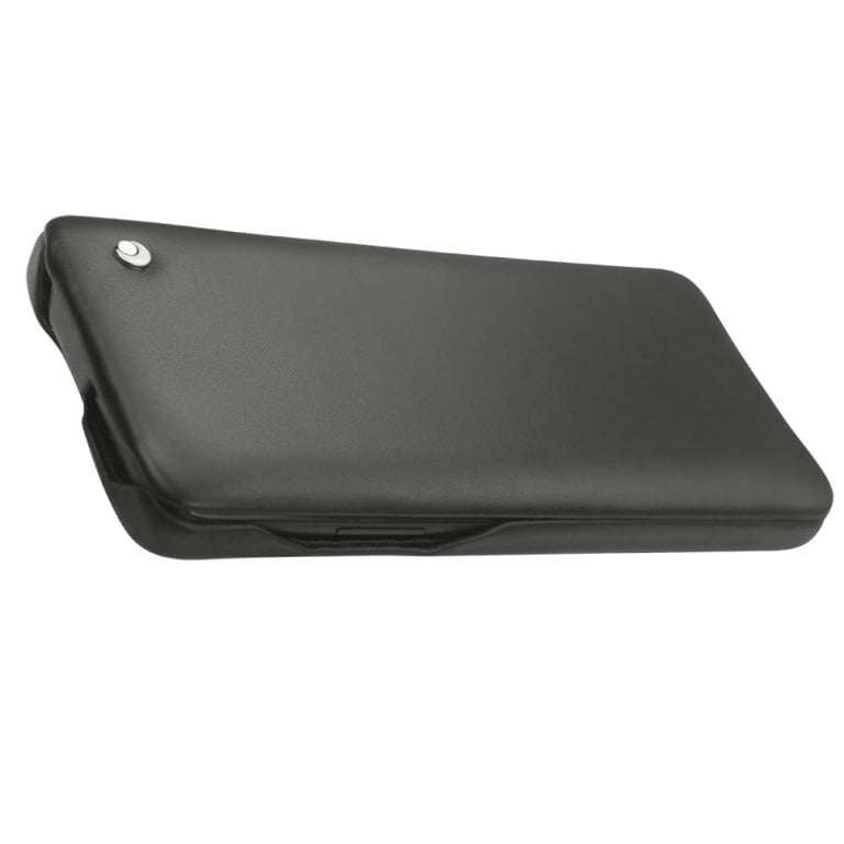 Funda de piel OnePlus 7T Pro - Solapa vertical - Negro - Piel lisa