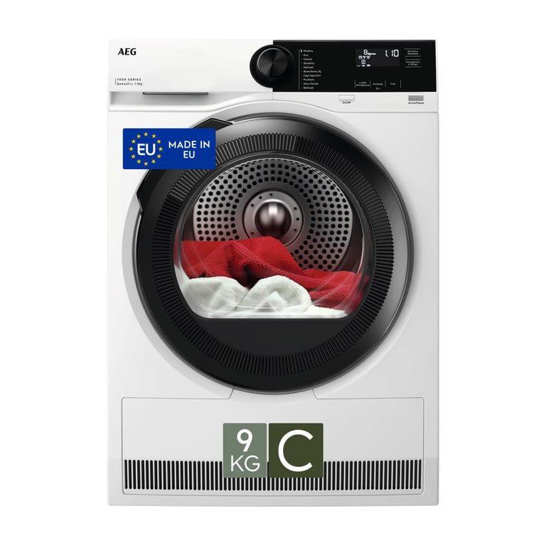 AEG Series 7000 TR7HE9C sèche-linge Pose libre Charge avant 9 kg Blanc - Neuf