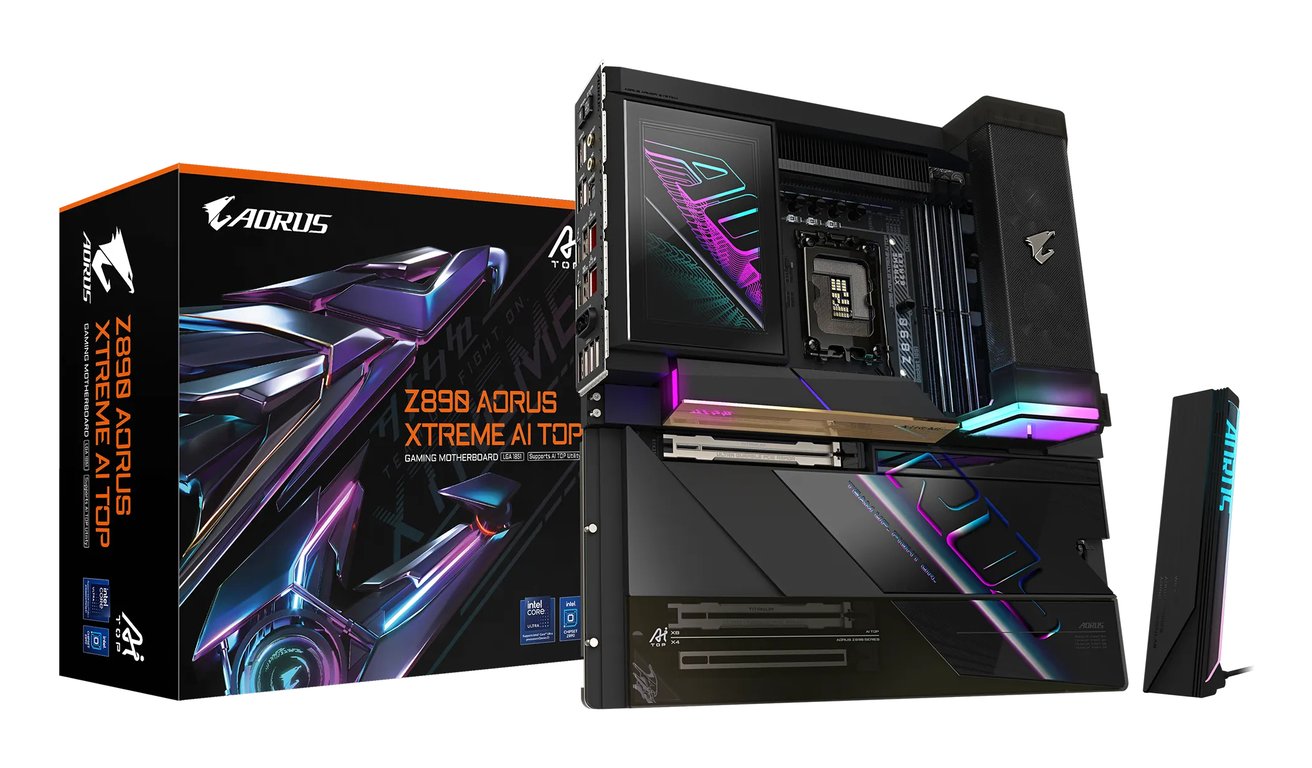 Gigabyte Z890 AORUS XTREME AI TOP Intel Z890 Intel socket 1851 Dual Channel DDR5 6400MHz - vue 2
