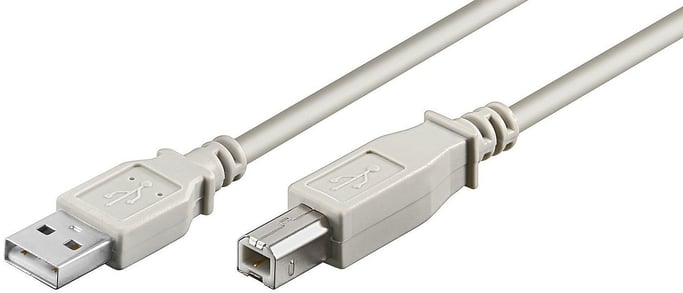 Microconnect USBAB3 câble USB USB 2.0 3 m USB A USB B Blanc