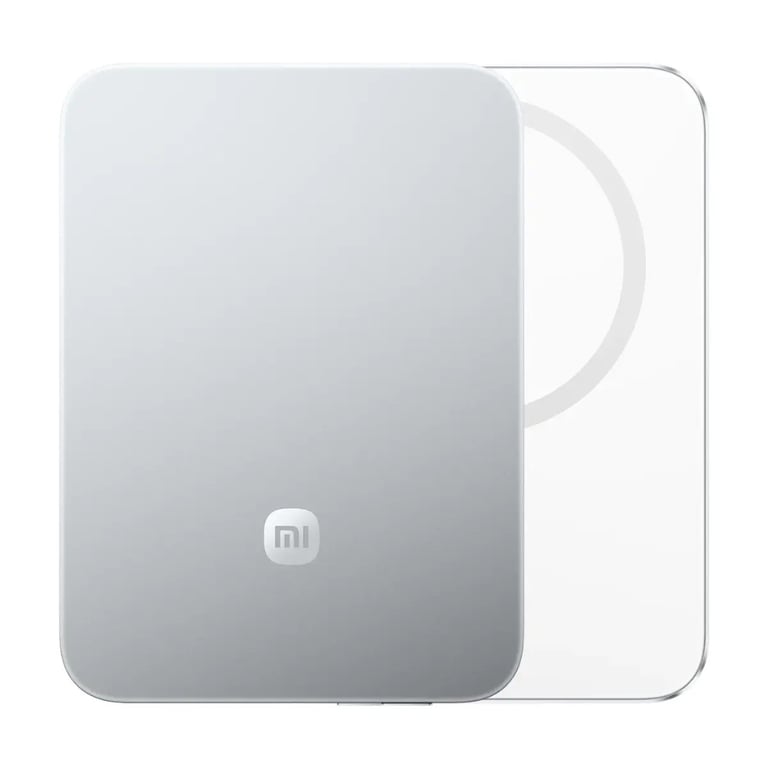 Batterie externe magnétique ultra-mince Xiaomi 5000 mAh 15W Argent - Neuf